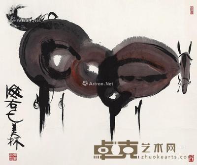  马 立轴 设色纸本 60×70cm