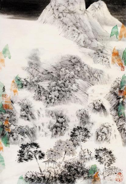  雁荡山秋 镜心