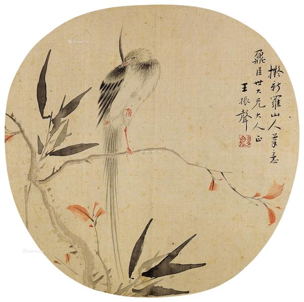  仿新罗山人笔意 镜片 设色绢本
