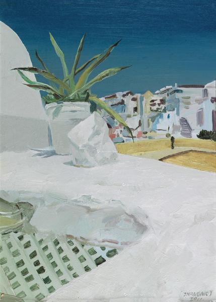  2011年作 阳台 布面油画