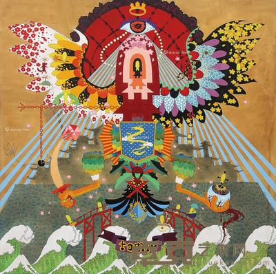 2008年作 tomie族徽 布面丙烯 150×150cm