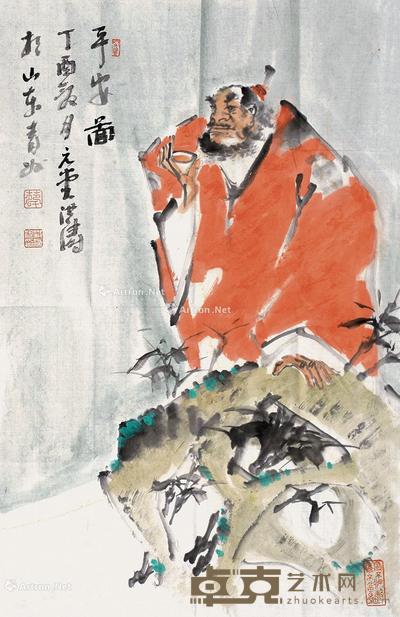 2017年作 平安图 软片 设色纸本 70×46cm