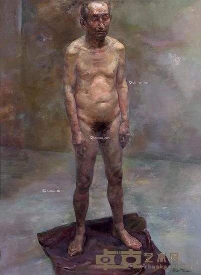 2001年作 男人体 布面油画 131×97cm