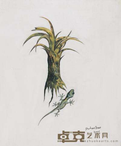  2006年作 蜥蜴 布面油画 60×50cm