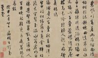 * 戊申（1548）年作 行书卷 手卷 水墨纸本