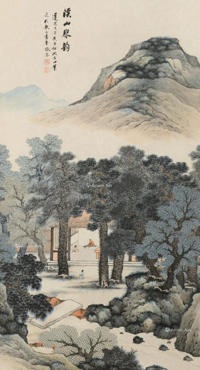  己卯（1819）年作 溪山琴韵 立轴 设色纸本