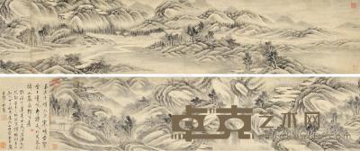  甲子（1684）年作 江山卧游 手卷 水墨纸本 30×272cm