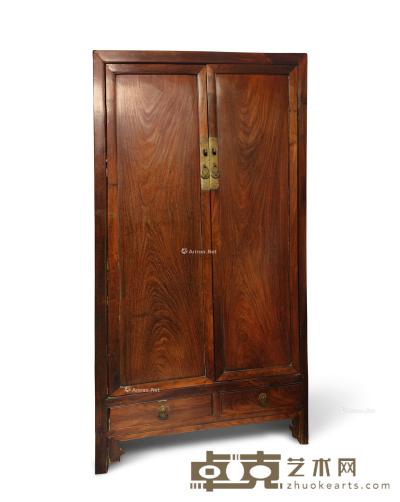  清 红木板门柜 96×40.5×194cm
