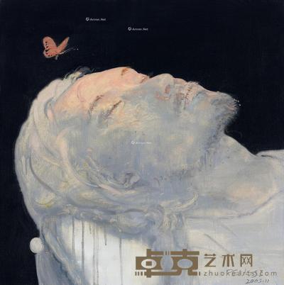  2005年作 蝶恋花 布面 油画 60×60cm