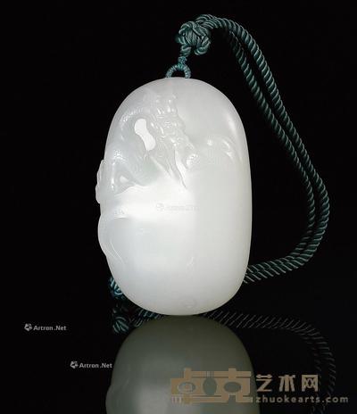 飞龙在天 白玉把件 74×48×20mm