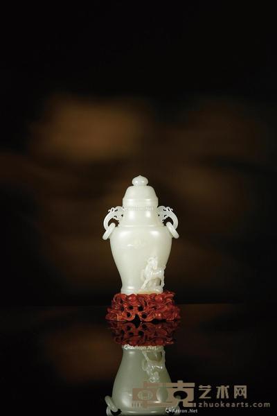 吉祥如意 白玉瓶 127×79×46mm