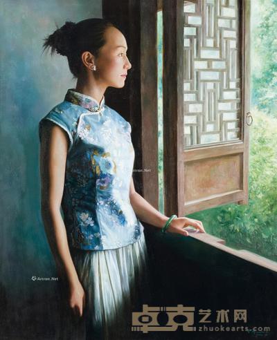  2006年作 远思情依依 布面 油画 100×81cm