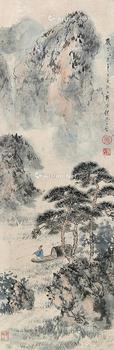  垂钓 立轴 纸本