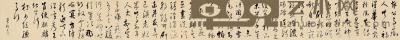  草书“骢马行” 手卷 绢本 38×381cm