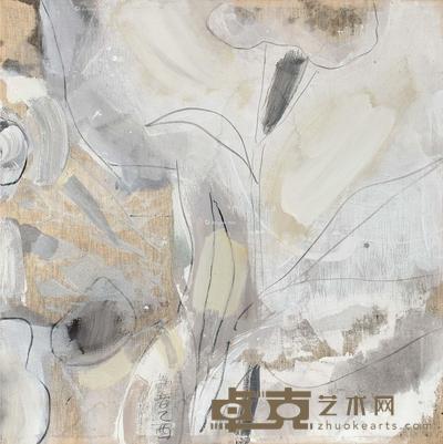  2005年作 花卉 布面丙烯 80×80cm