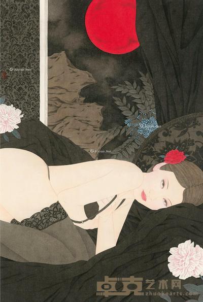 幽浮香NO.35 纸本设色 60×40cm