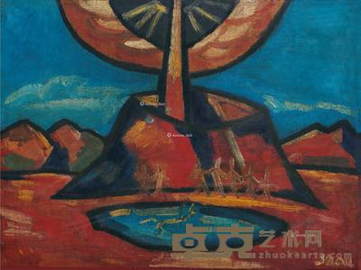 丰收 布面油画 55×42cm