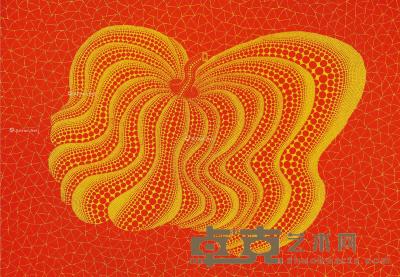  2004年作 跳舞的南瓜 丝网版画 39.5×56.3cm