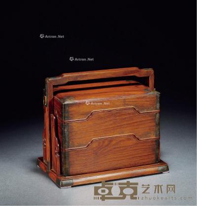  清·黄花梨提盒 高20.5cm；长23cm；宽15.5cm