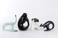  80年代 雕塑动物 （四件） 陶瓷