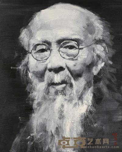  齐白石 布面油画 100×80cm