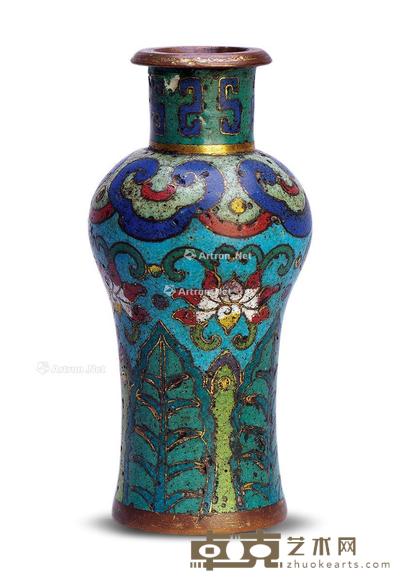 清 景泰蓝花瓶 高9.3cm