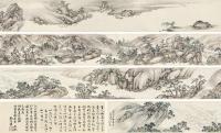  戊寅（1758）年作 江山秋霁图 手卷 设色纸本