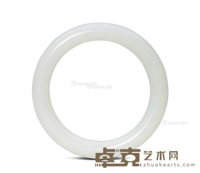 清 白玉手镯 外径7.8cm;内径5.8cm
