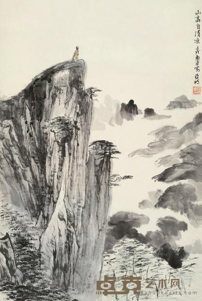 山高自清凉 立轴 设色纸本 69×46cm