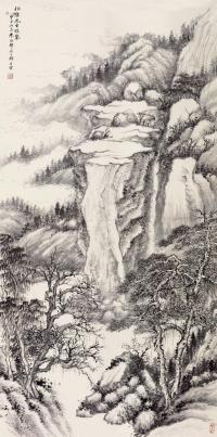  甲申（1944）年作 秋山空蒙 立轴 水墨纸本