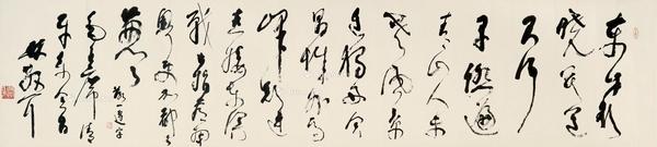  草书《清平乐·会昌》 镜片 水墨纸本
