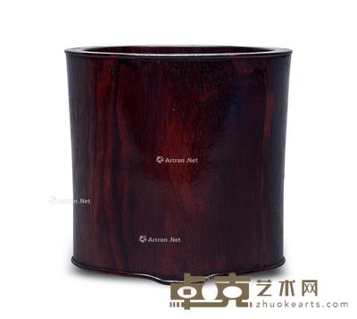 清 黄花梨笔筒 高15.3cm;直径16cm