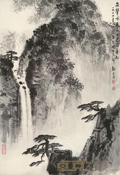 唐人诗意图 立轴 设色纸本 67×45.5cm