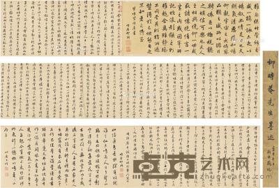 行书 临古人书卷 手卷 纸本 108.5×40cm；484×44cm