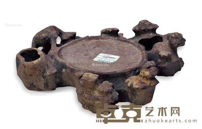 清 随形巧雕端砚 长18.8cm