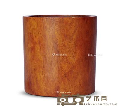清 黄花梨笔筒 高16.8cm;直径16.5cm