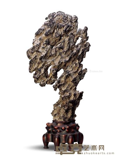 清中期 灵璧石摆件 高43.5cm