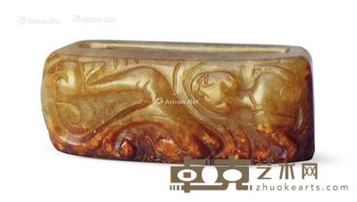 明 沁中古龙纹带扣 长4.7cm