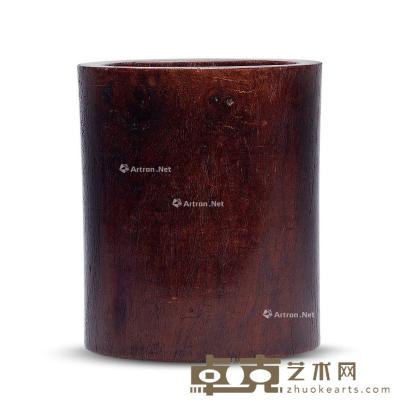  清中期 黄花梨素面笔筒 高16cm；直径13.8cm