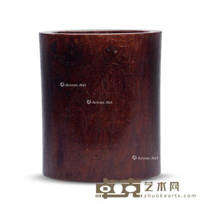 清中期 黄花梨素面笔筒 高16cm;直径13.8cm