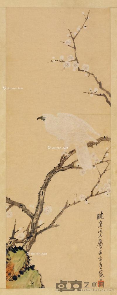  白鹰图 立轴 纸本 48.5×129cm