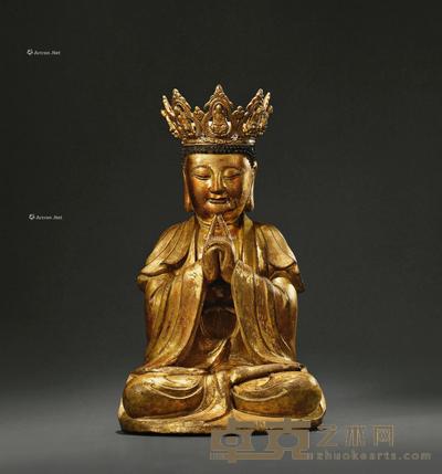 明 夹纻大日如来坐像 高47cm