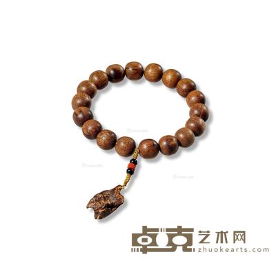 清 珊瑚翡翠十八子提珠 --