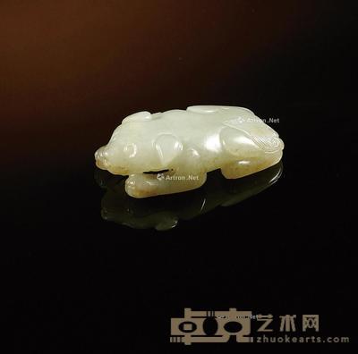 元·白玉熊 长5.4cm