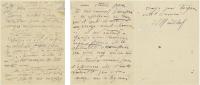  1910年作 马约尔 有关《布朗基纪念碑》的亲笔信