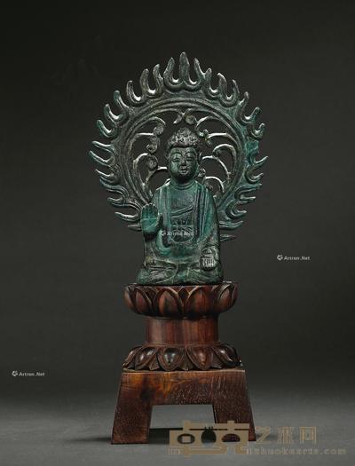 五代 铜释迦坐像 高13.5cm