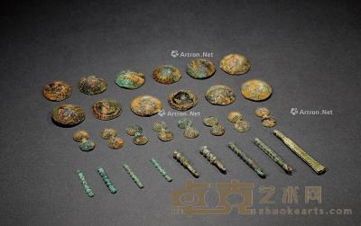  西周·铜贝币一组二十九枚 通长28-65mm