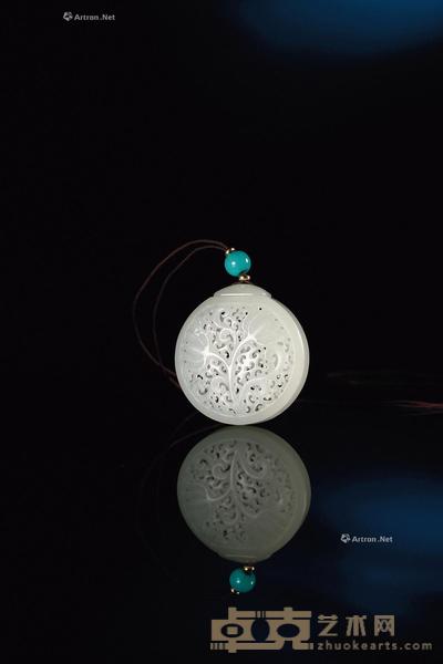 亭亭玉立 白玉香囊 钤印:胡 42×40×16mm