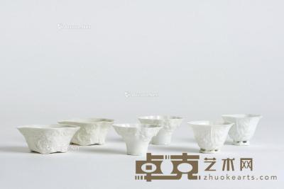  明-清·德化茶杯 （一组六件） 尺寸不一