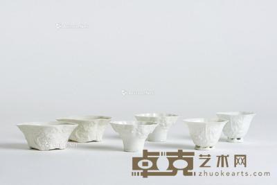明-清·德化茶杯 (一组六件) 尺寸不一